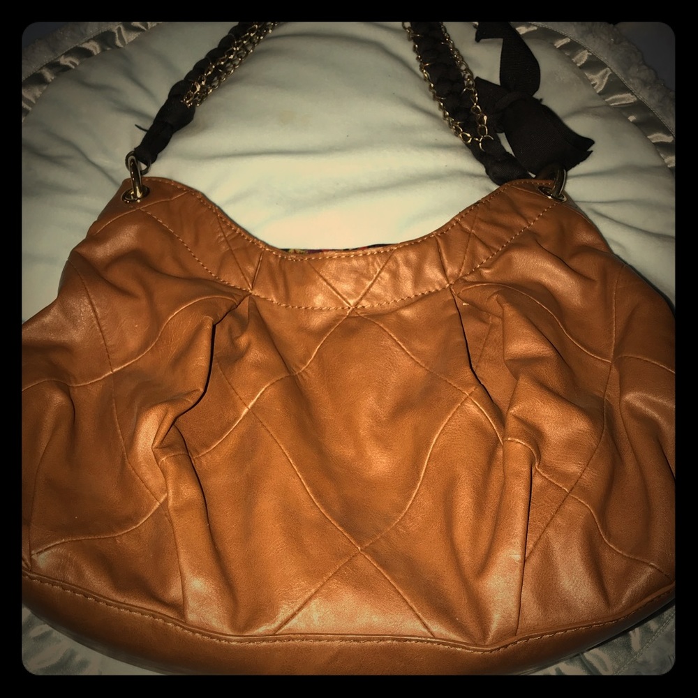 Gianni Bini Dark Tan Hobo Bag